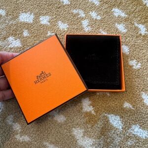 Hermes Black and Orange small box
